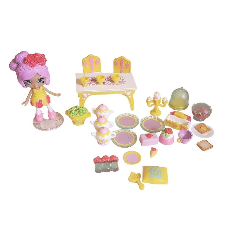 Shopkins Blossom Shoppie Doll Figures Lot Disney Beauty & the Beast Happy Places